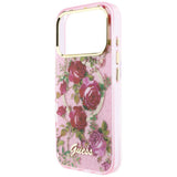 Guess iPhone 17 Pro/iPhone 18 Pro Skal Glitter Blossom Roses Rosa
