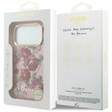 Guess iPhone 17 Pro/iPhone 18 Pro Skal Glitter Blossom Roses Rosa