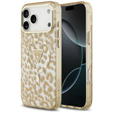 Guess iPhone 17 Pro Max/iPhone 18 Pro Max Skal Leopard Glitter Brun