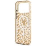 Guess iPhone 17 Pro Max/iPhone 18 Pro Max Skal Leopard Glitter Brun