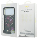 Guess iPhone 17 Pro/iPhone 18 Pro Skal Glitter Blossom Roses Svart