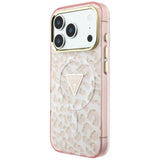 Guess iPhone 17 Pro Max/iPhone 18 Pro Max Skal Leopard Glitter Rosa