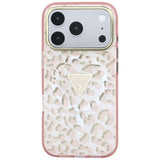 Guess iPhone 17 Pro Max/iPhone 18 Pro Max Skal Leopard Glitter Rosa