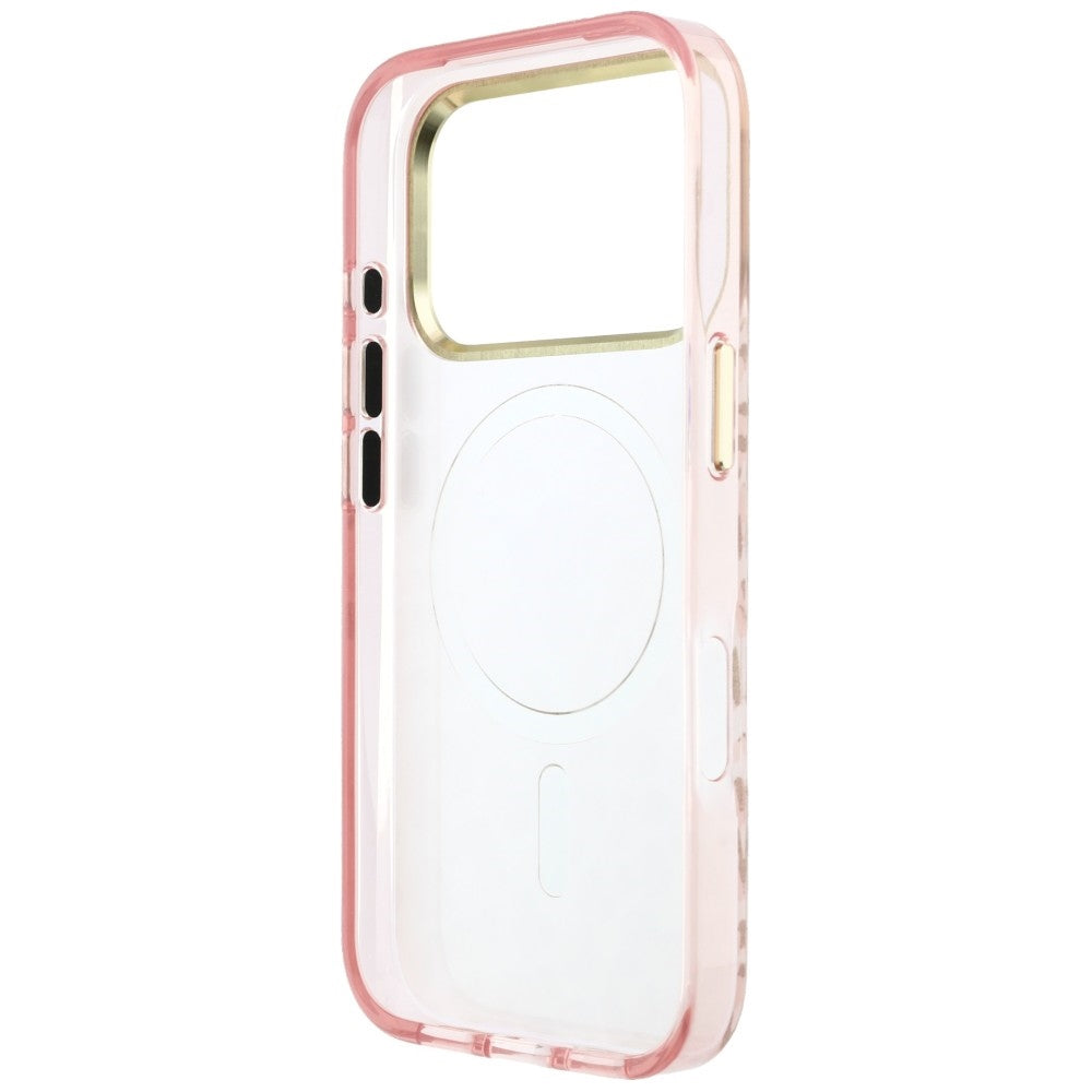 Guess iPhone 17 Pro Max/iPhone 18 Pro Max Skal Leopard Glitter Rosa