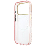 Guess iPhone 17 Pro Max/iPhone 18 Pro Max Skal Leopard Glitter Rosa