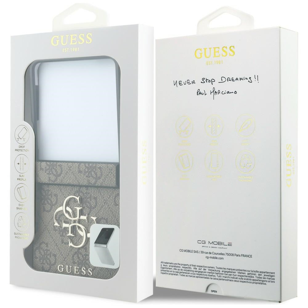 Guess Samsung Galaxy Z Flip 8 Skal 4G Big Logo Brun