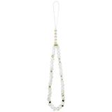 Guess iPhone 17 Pro/iPhone 18 Pro Skal Electroplated Flowers Pearl Strap Vit