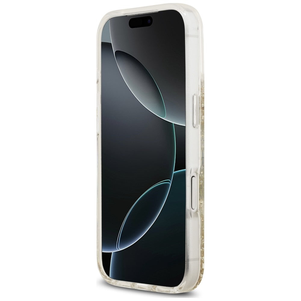 Guess iPhone 17 Pro/iPhone 18 Pro Skal Resin Glitter Guld