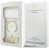 Guess iPhone 17 Pro/iPhone 18 Pro Skal Resin Glitter Guld