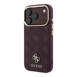 Guess iPhone 17 Pro/iPhone 18 Pro Skal 4G Peony Burgundy