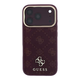 Guess iPhone 17 Pro/iPhone 18 Pro Skal 4G Peony Burgundy