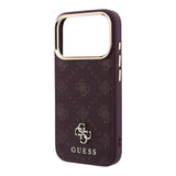 Guess iPhone 17 Pro/iPhone 18 Pro Skal 4G Peony Burgundy