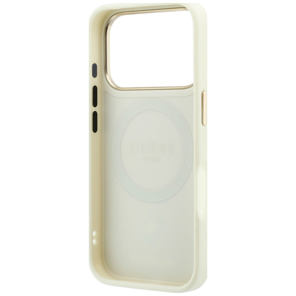 Guess iPhone 17 Pro/iPhone 18 Pro Skal 4G Peony Beige