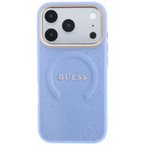 Guess iPhone 17 Pro Max/iPhone 18 Pro Max Skal Saffiano Peony Embossed MagSafe Blå