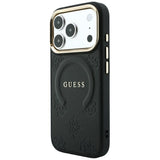 Guess iPhone 17 Pro Max/iPhone 18 Pro Max Skal Saffiano Peony Embossed MagSafe Svart