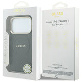 Guess iPhone 17 Pro Max/iPhone 18 Pro Max Skal Saffiano Peony Embossed MagSafe Svart