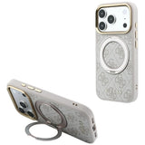 Guess iPhone 17 Pro Max/iPhone 18 Pro Max Skal Ring Stand 4G Classic Logo Rosa