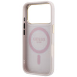Guess iPhone 17 Pro Max/iPhone 18 Pro Max Skal Ring Stand 4G Classic Logo Rosa