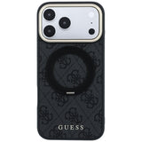 Guess iPhone 17 Pro Max/iPhone 18 Pro Max Skal Ring Stand 4G Classic Logo Svart