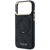 Guess iPhone 17 Pro Max/iPhone 18 Pro Max Skal Ring Stand 4G Classic Logo Svart