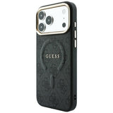 Guess iPhone 17 Pro/iPhone 18 Pro Skal 4G Embossed MagSafe Svart
