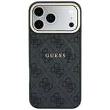 Guess iPhone 17 Pro Max/iPhone 18 Pro Max Skal 4G Embossed MagSafe Svart