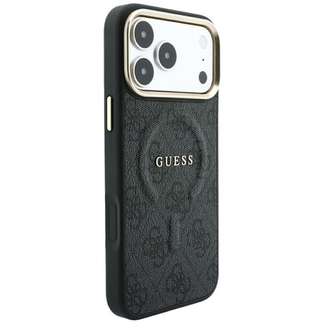 Guess iPhone 17 Pro Max/iPhone 18 Pro Max Skal 4G Embossed MagSafe Svart