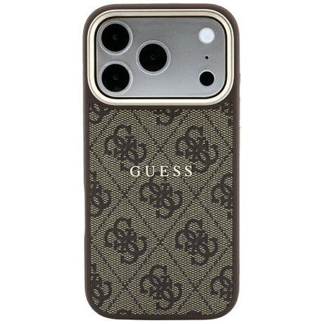 Guess iPhone 17 Pro Max/iPhone 18 Pro Max Skal 4G Embossed MagSafe Brun