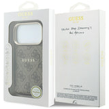 Guess iPhone 17 Pro Max/iPhone 18 Pro Max Skal 4G Embossed MagSafe Brun