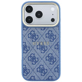 Guess iPhone 17 Pro Max/iPhone 18 Pro Max Skal 4G Embossed MagSafe Blå
