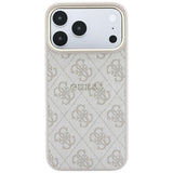 Guess iPhone 17 Pro/iPhone 18 Pro Skal 4G Embossed MagSafe Rosa