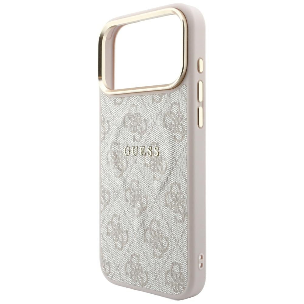 Guess iPhone 17 Pro/iPhone 18 Pro Skal 4G Embossed MagSafe Rosa