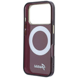 Guess iPhone 17 Pro/iPhone 18 Pro Skal Ring Stand Script Logo Burgundy
