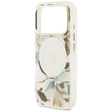 Guess iPhone 17 Pro/iPhone 18 Pro Skal Glitter Flowers Vit