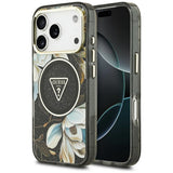 Guess iPhone 17 Pro/iPhone 18 Pro Skal Glitter Flowers Svart