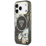 Guess iPhone 17 Pro/iPhone 18 Pro Skal Glitter Flowers Svart