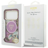 Guess iPhone 17 Pro/iPhone 18 Pro Skal Glitter Flowers Lila