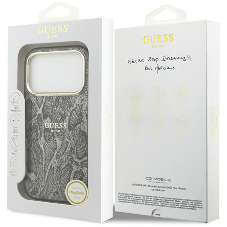 Guess iPhone 17 Pro/iPhone 18 Pro Skal Python Svart