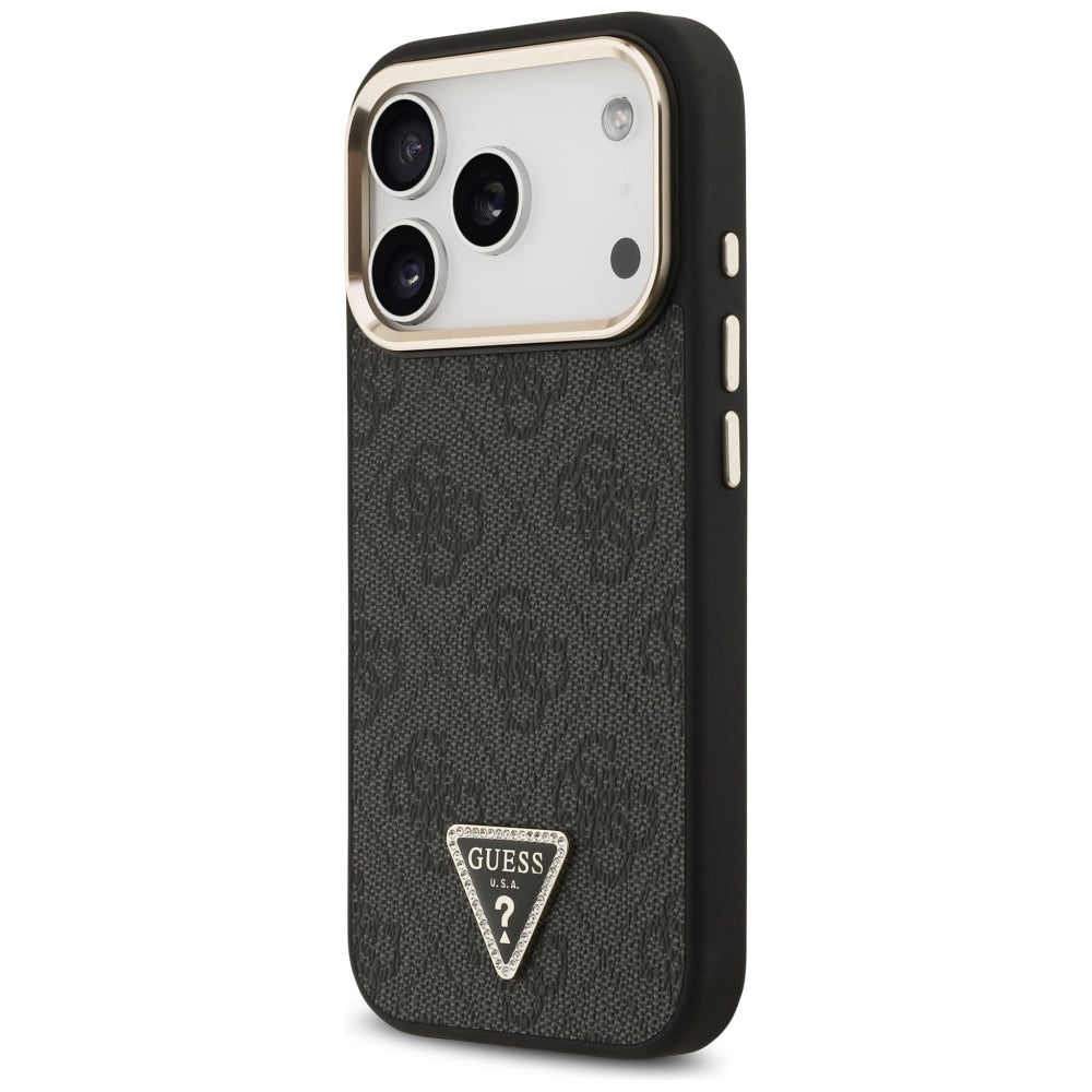 Guess iPhone 17 Pro/iPhone 18 Pro Skal 4G Triangle MagSafe Svart