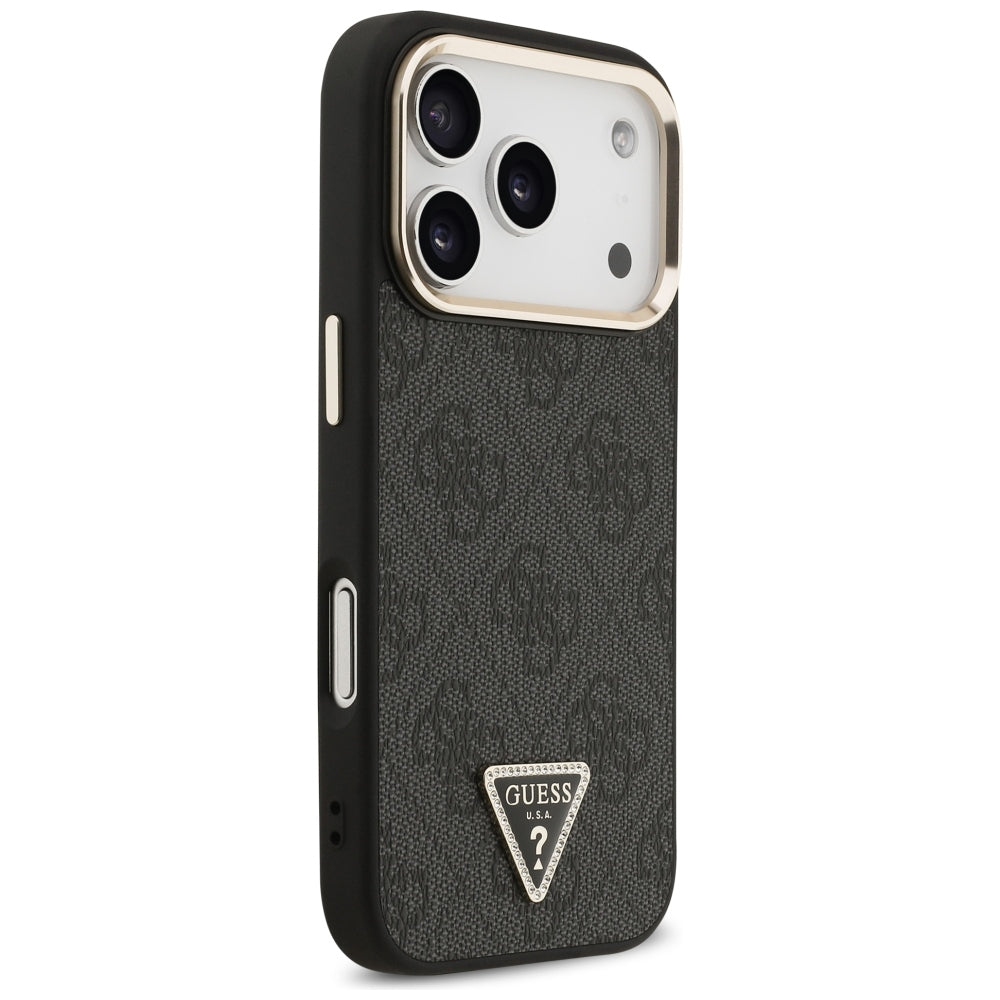 Guess iPhone 17 Pro/iPhone 18 Pro Skal 4G Triangle MagSafe Svart