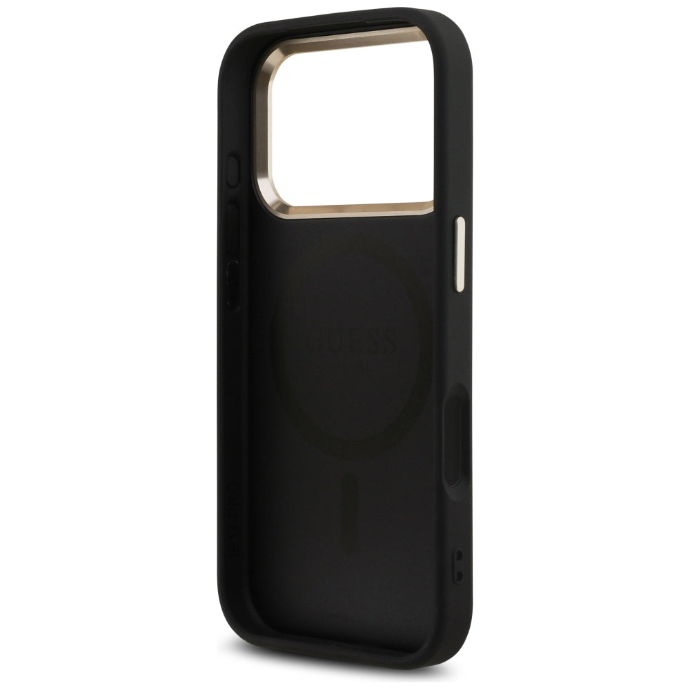 Guess iPhone 17 Pro/iPhone 18 Pro Skal 4G Triangle MagSafe Svart
