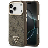 Guess iPhone 17 Pro/iPhone 18 Pro Skal 4G Triangle MagSafe Brun