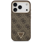 Guess iPhone 17 Pro/iPhone 18 Pro Skal 4G Triangle MagSafe Brun
