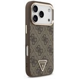 Guess iPhone 17 Pro/iPhone 18 Pro Skal 4G Triangle MagSafe Brun