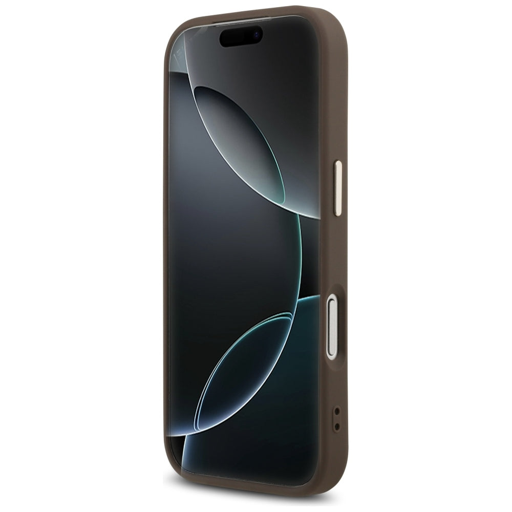 Guess iPhone 17 Pro/iPhone 18 Pro Skal 4G Triangle MagSafe Brun