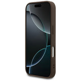 Guess iPhone 17 Pro/iPhone 18 Pro Skal 4G Small Classic Logo Brun