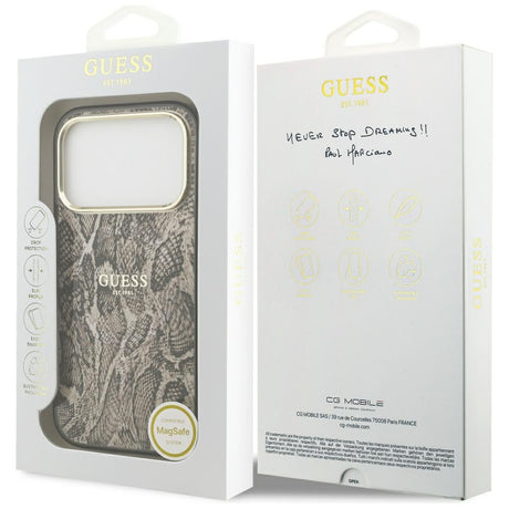 Guess iPhone 17 Pro Max/iPhone 18 Pro Max Skal Python Brun