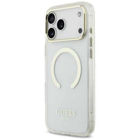Guess iPhone 17 Pro Max/iPhone 18 Pro Max Skal Metal Outline Guld