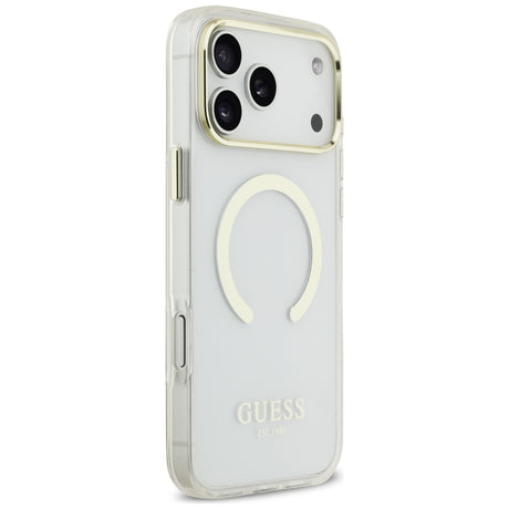 Guess iPhone 17 Pro Max/iPhone 18 Pro Max Skal Metal Outline Guld