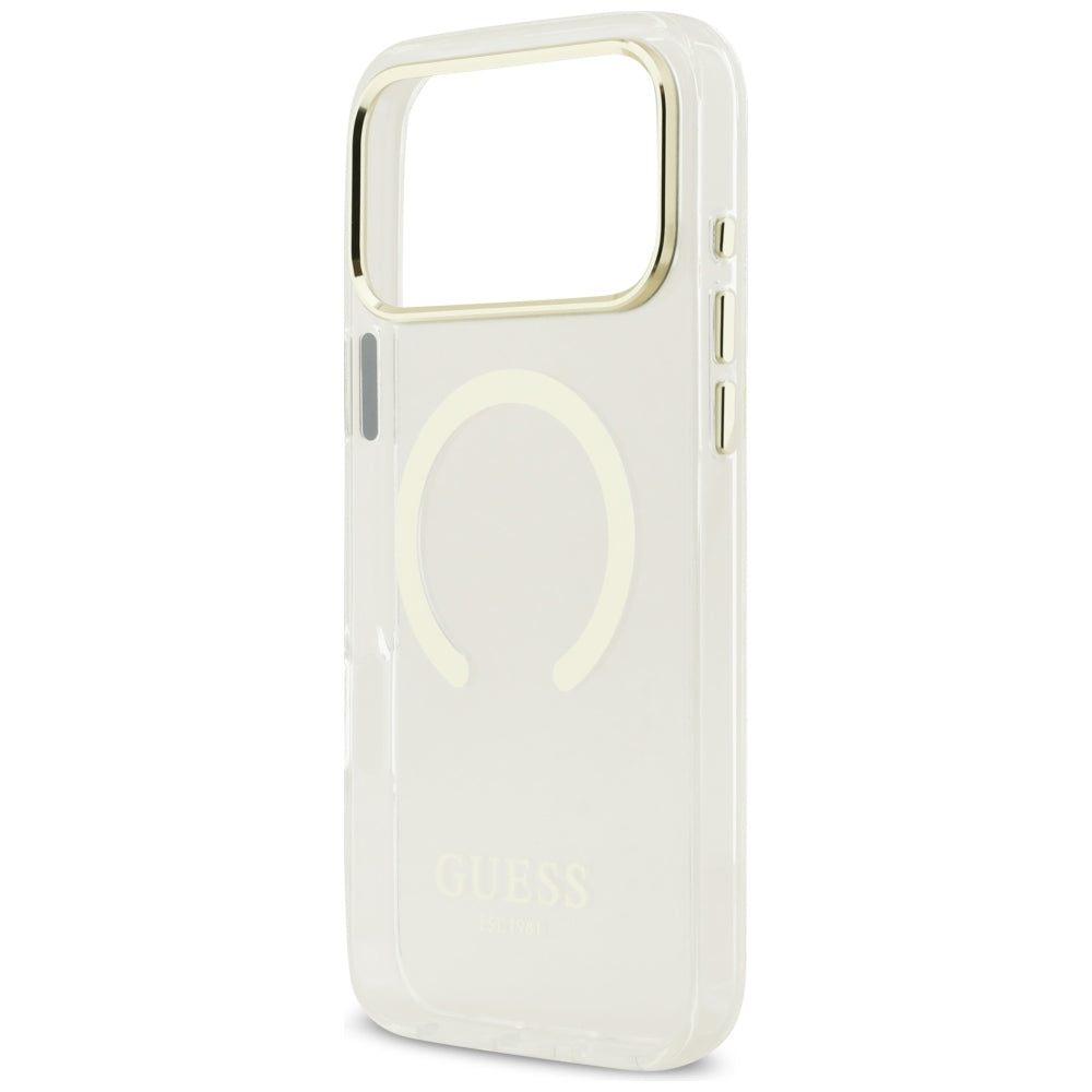 Guess iPhone 17 Pro Max/iPhone 18 Pro Max Skal Metal Outline Guld
